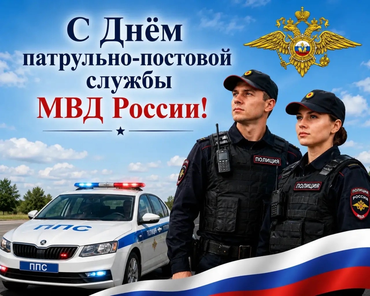 Поздравление с Днём  патрульно-постовой службы МВД России